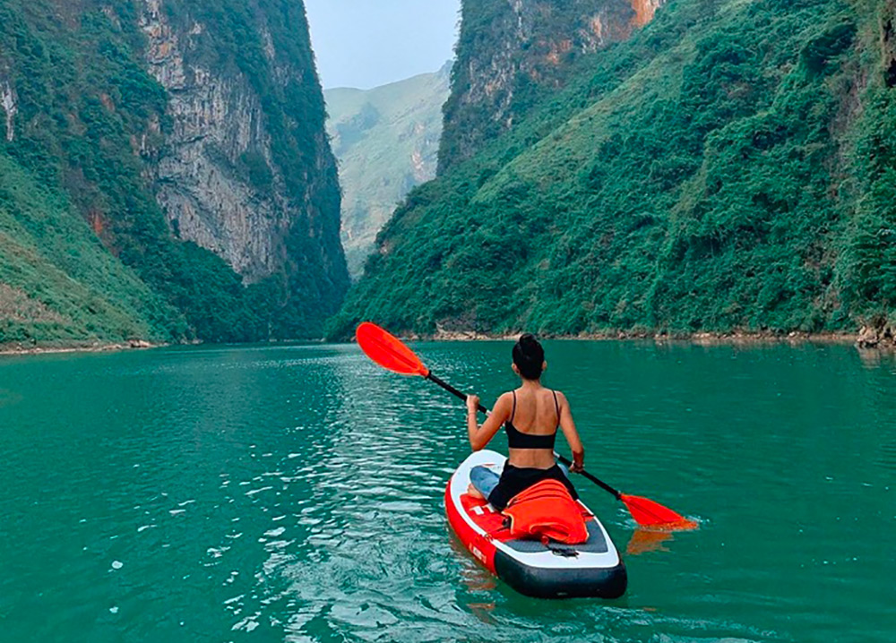 kayak riviere nho que ha giang